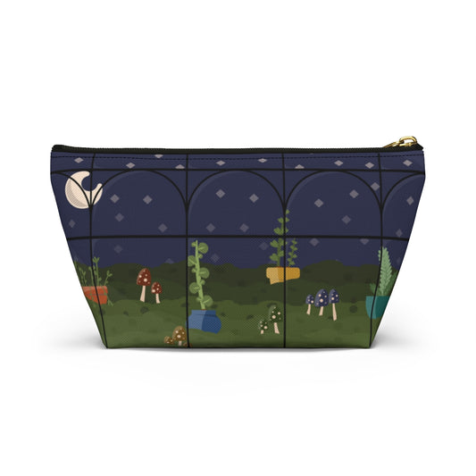 Big Bottom Zipper Pouch - Night Terrarium