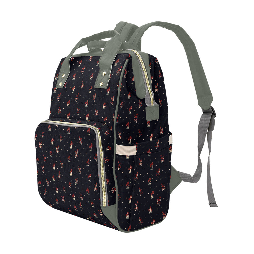 Mushroom Family - Sage Multi-Function Backpack