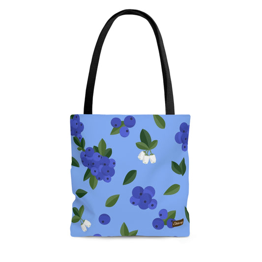 Lightweight Tote Bag - Blueberries