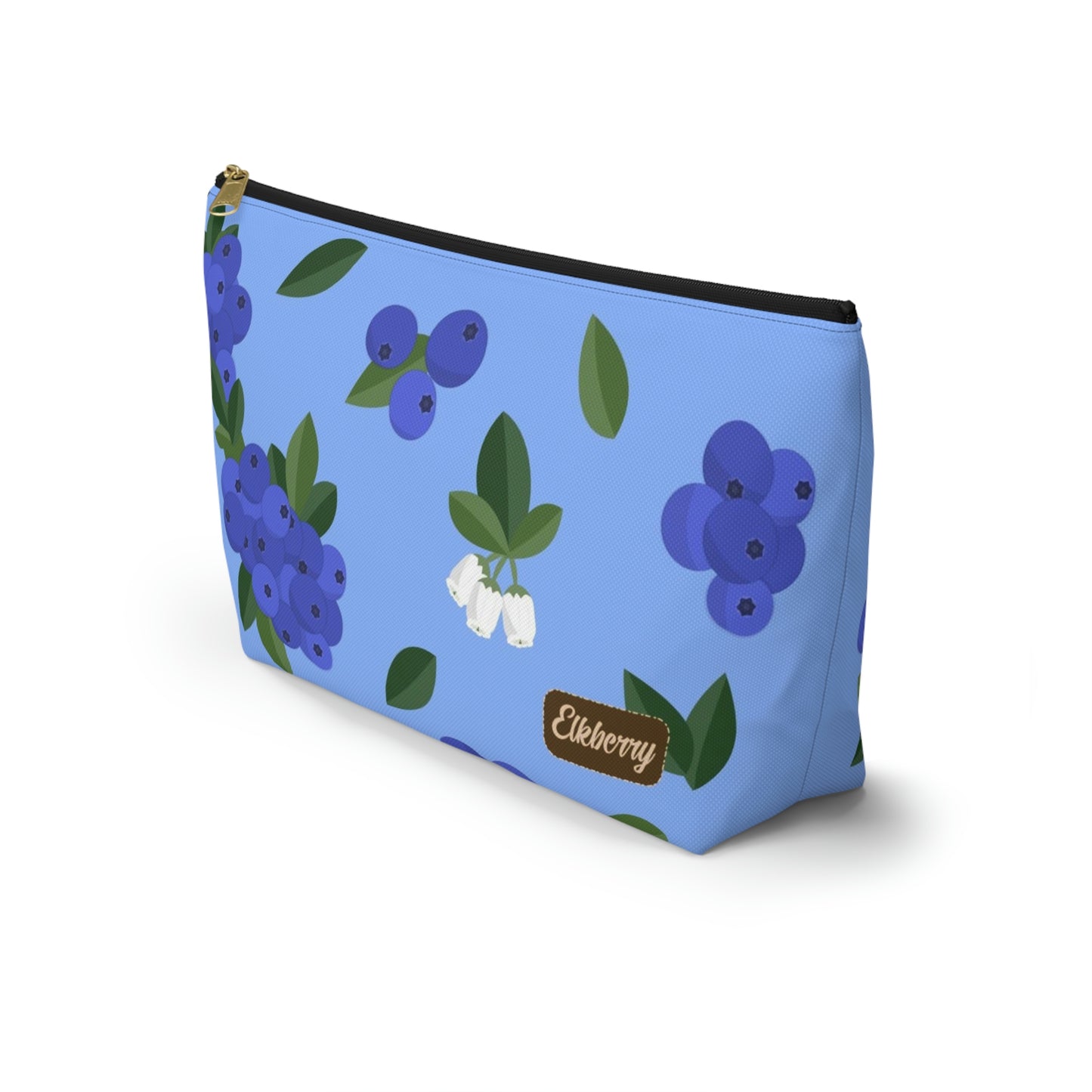Big Bottom Zipper Pouch - Blueberries