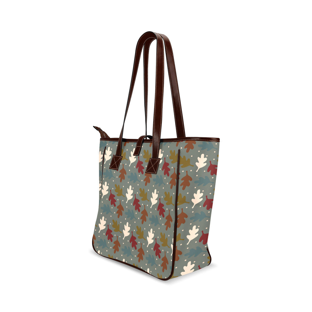 Fall Leaves - Sage Classic Tote Handbag