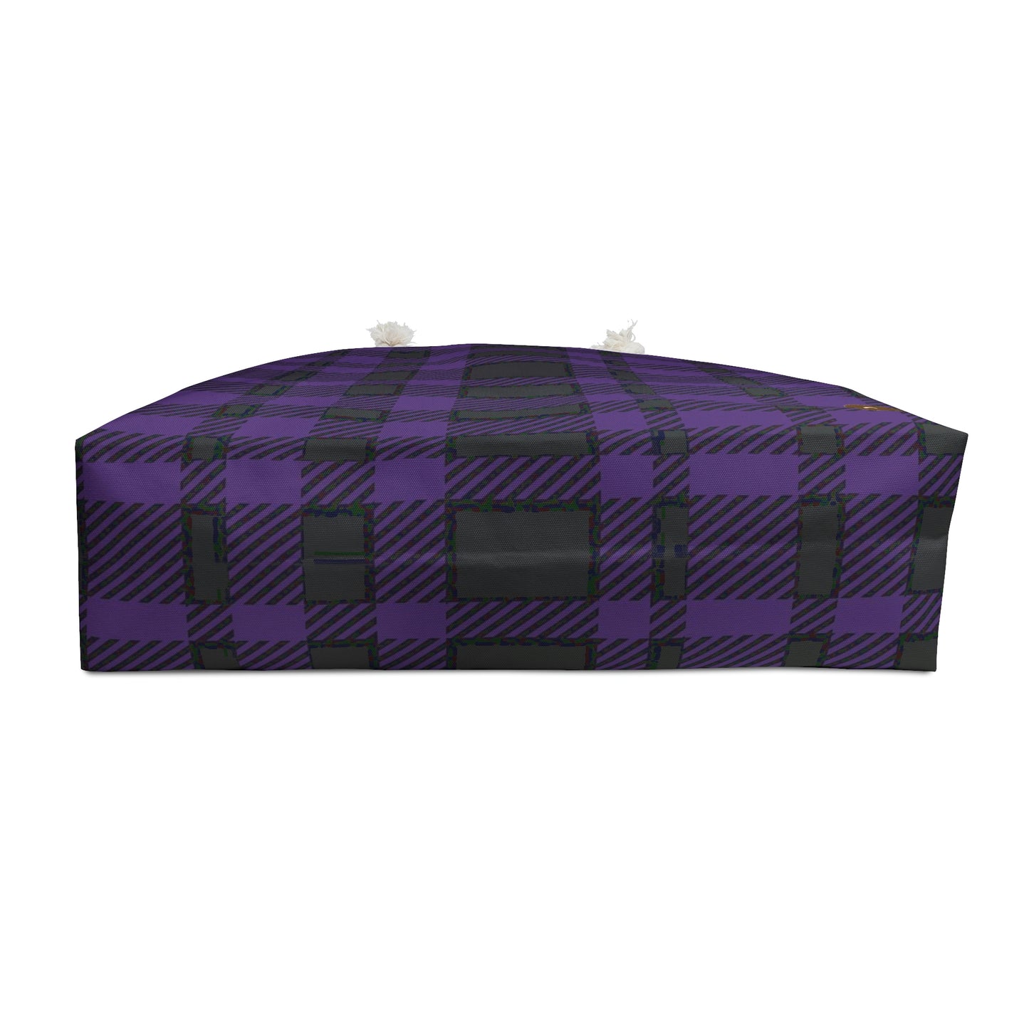 Weekender Tote Bag - Purple Buffalo Check, Purple Plaid