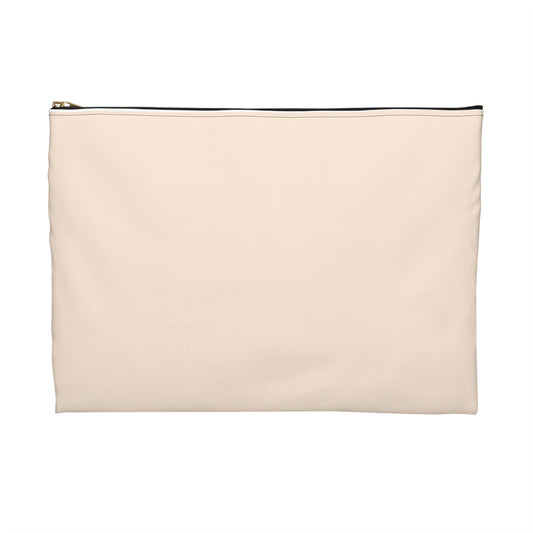 Flat Zipper Pouch - Pumpkin Heart