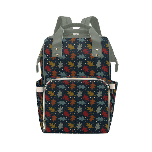 Fall Leaves - Sage Multi-Function Backpack
