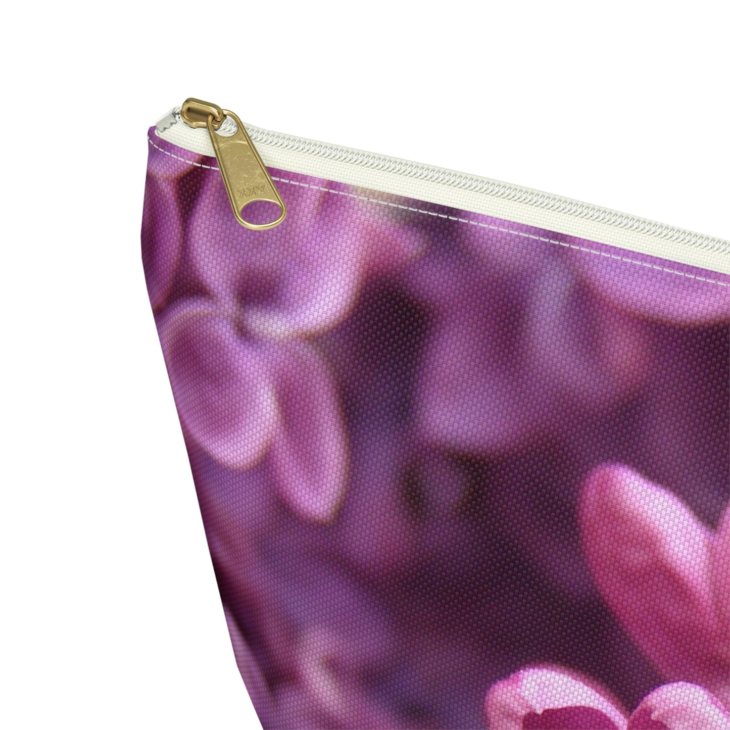 Big Bottom Zipper Pouch - Lilacs in Bloom