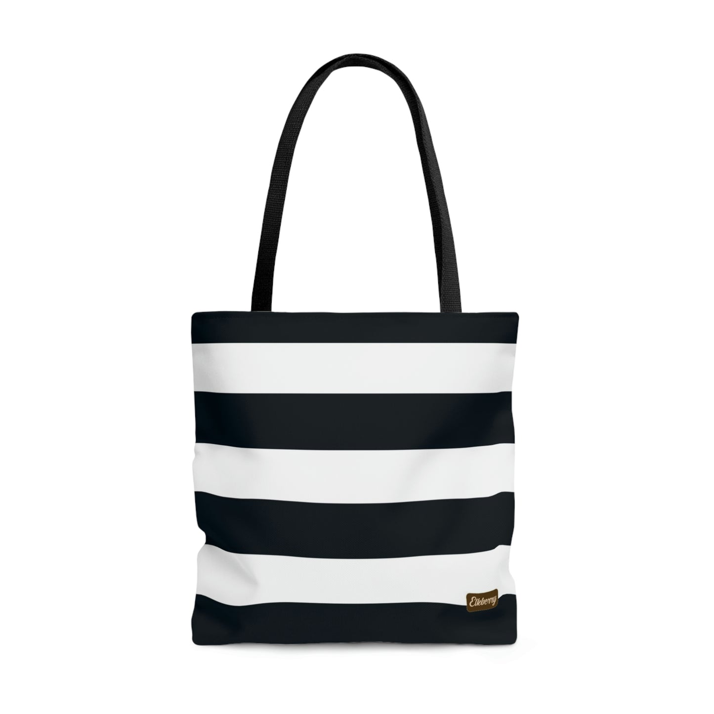 Lightweight Tote Bag - White/Navy Stripes