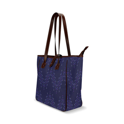 Glitter - Dark Purple Classic Tote Handbag