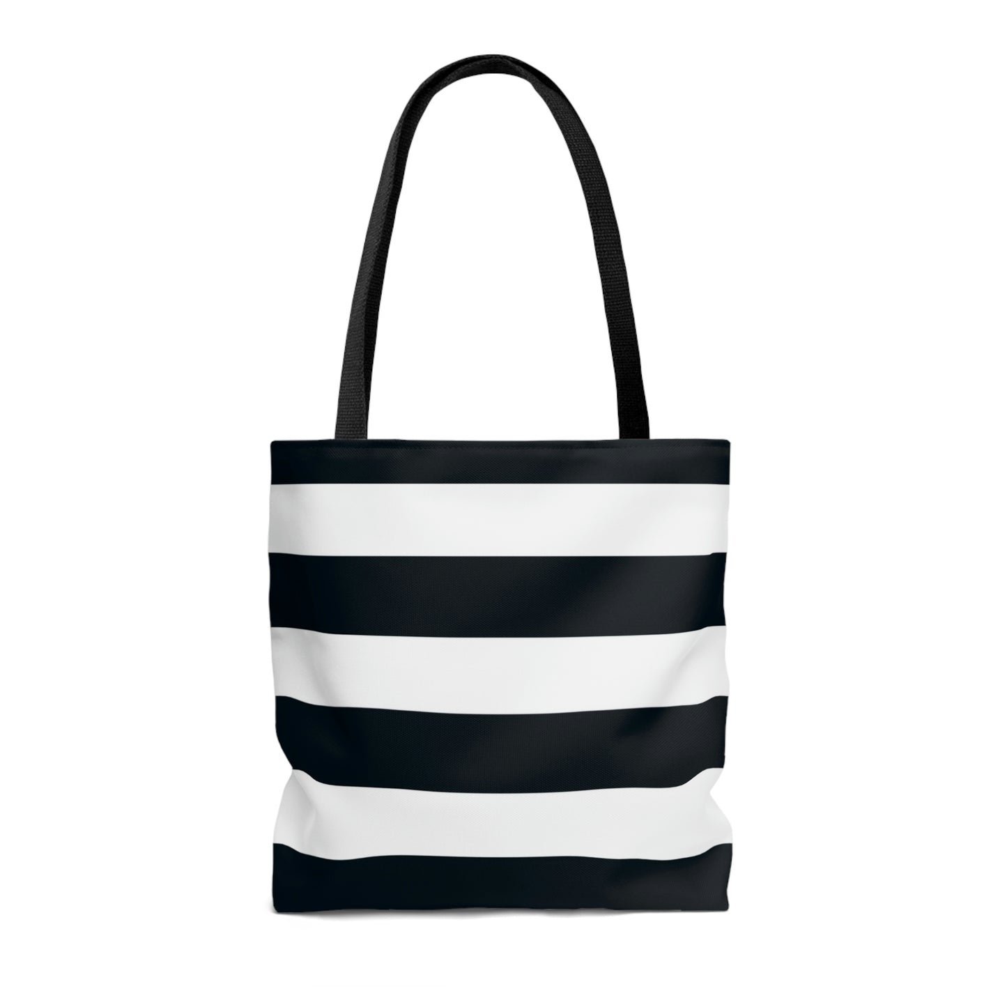 Lightweight Tote Bag - White/Navy Stripes