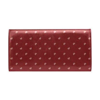 Hearts - Pink & Red Flap Wallet