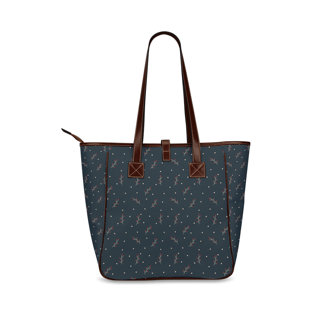 Berries - Navy Classic Tote Handbag