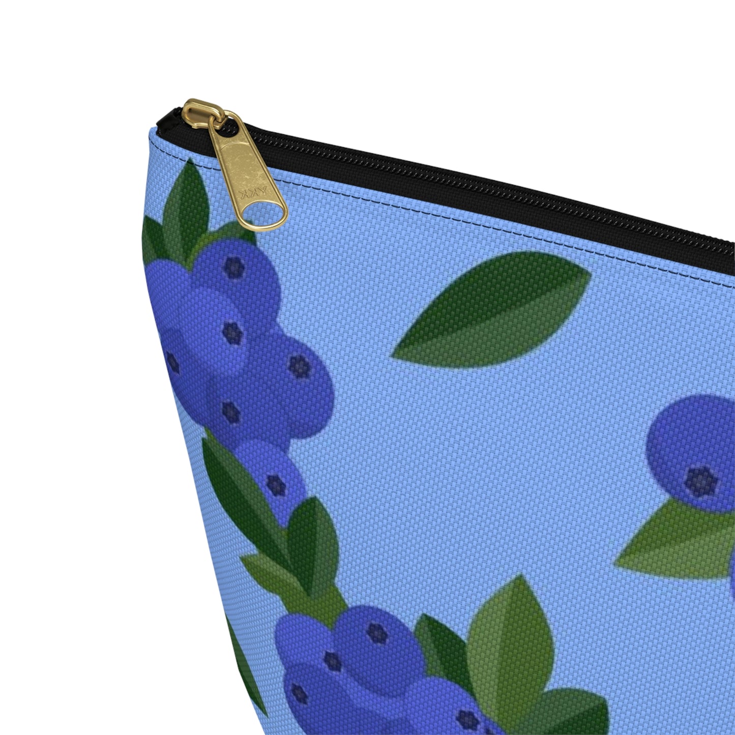Big Bottom Zipper Pouch - Blueberries