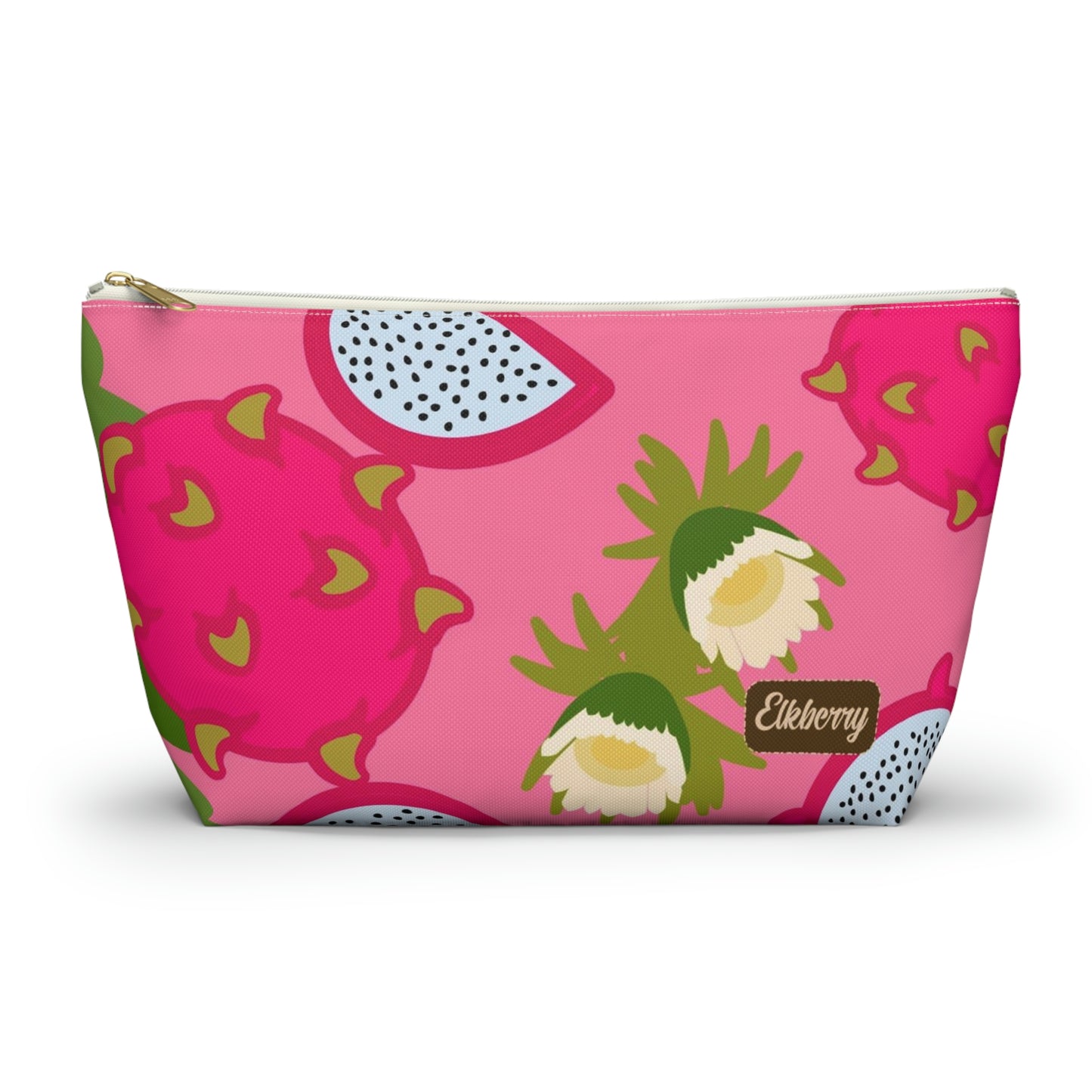 Big Bottom Zipper Pouch - Dragonfruit