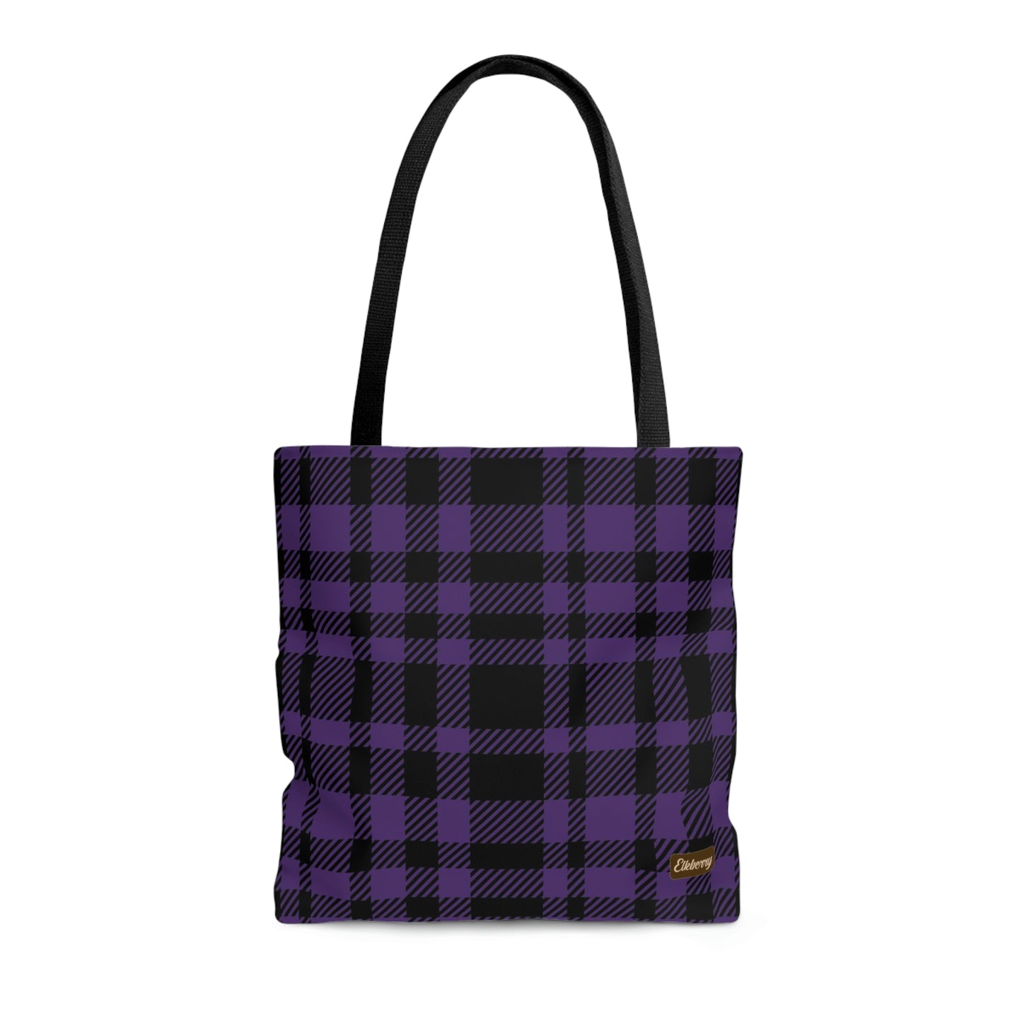 Lightweight Tote Bag - Purple Buffalo Check, Purple Plaid