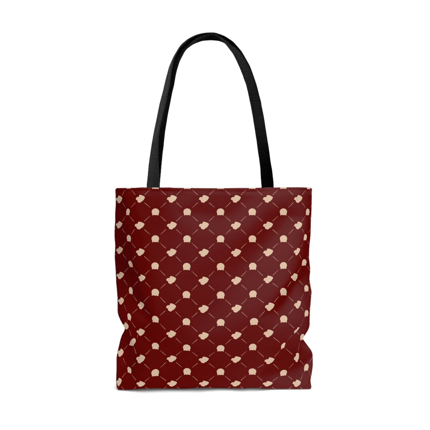 Lightweight Tote Bag - Cat & Dog in Berry