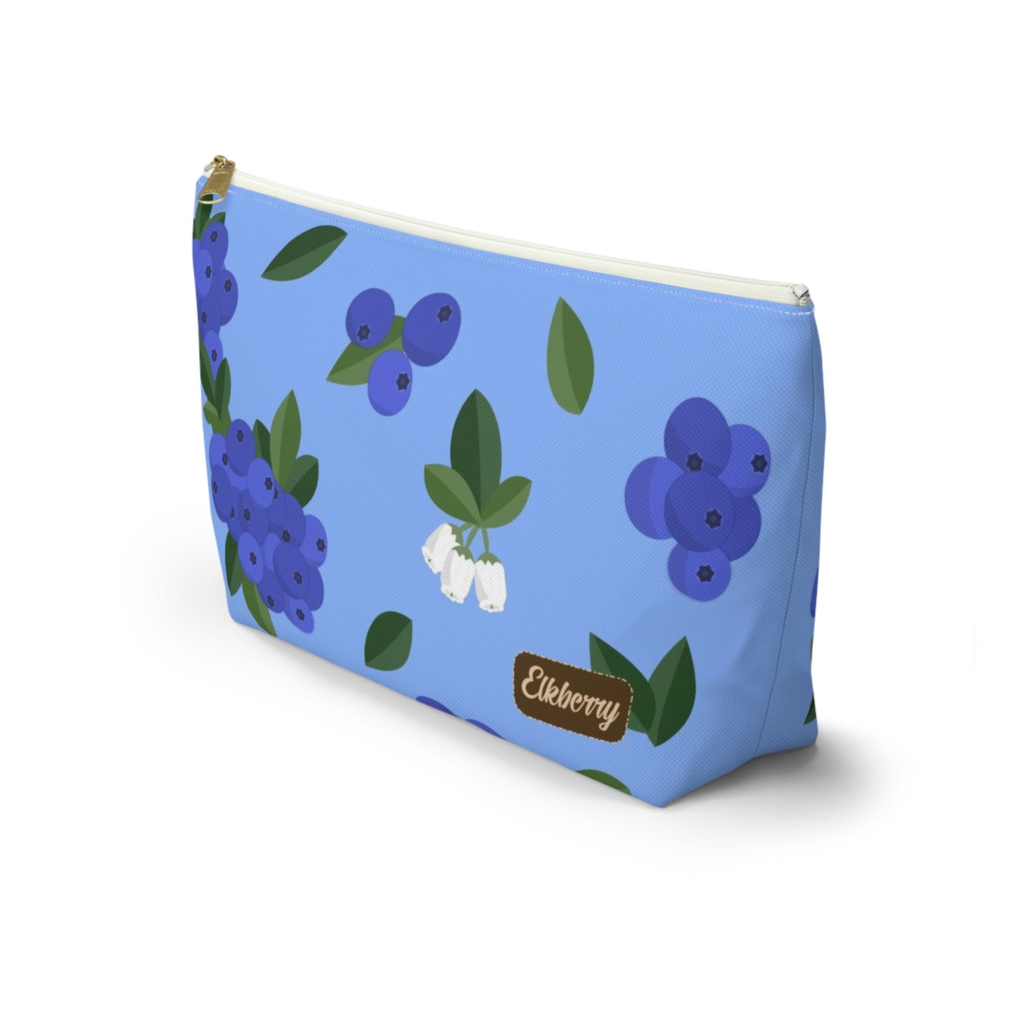 Big Bottom Zipper Pouch - Blueberries