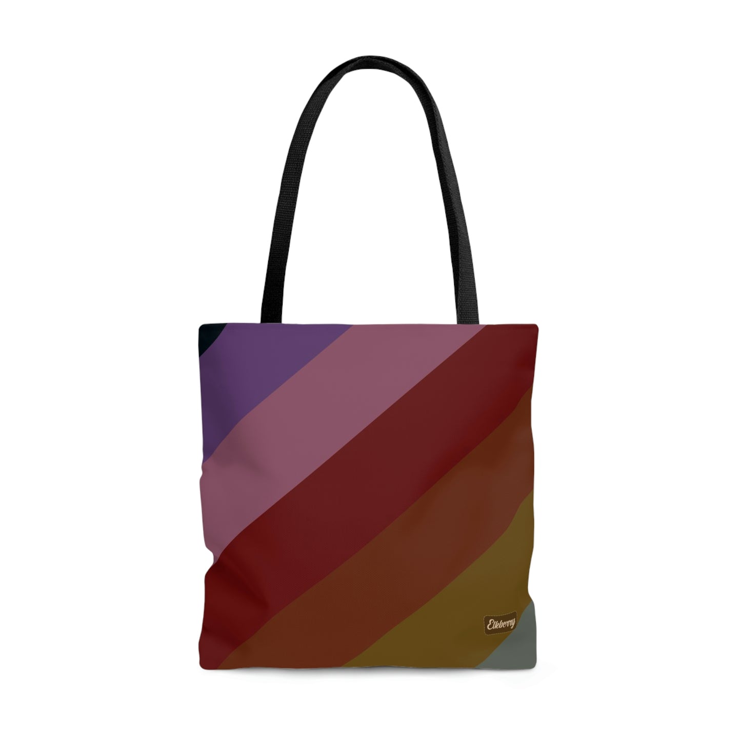 Lightweight Tote Bag - Jewel Tone Rainbow, Diagonal