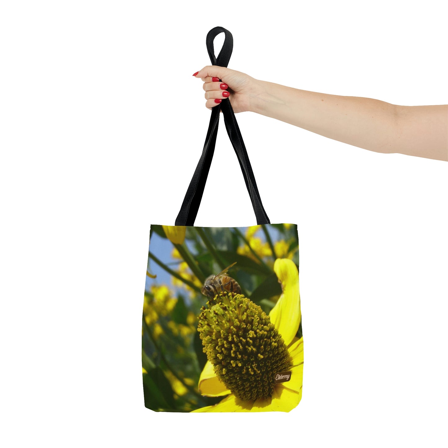 Lightweight Tote Bag - Bee on Yellow Coneflower