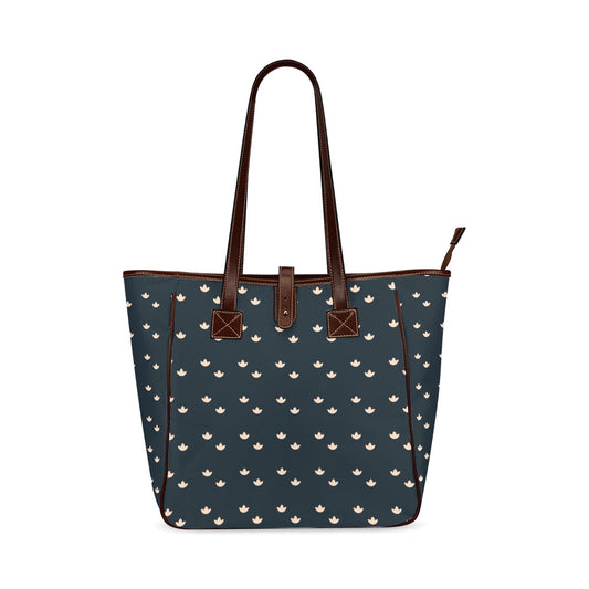 Lotus - Navy Classic Tote Handbag