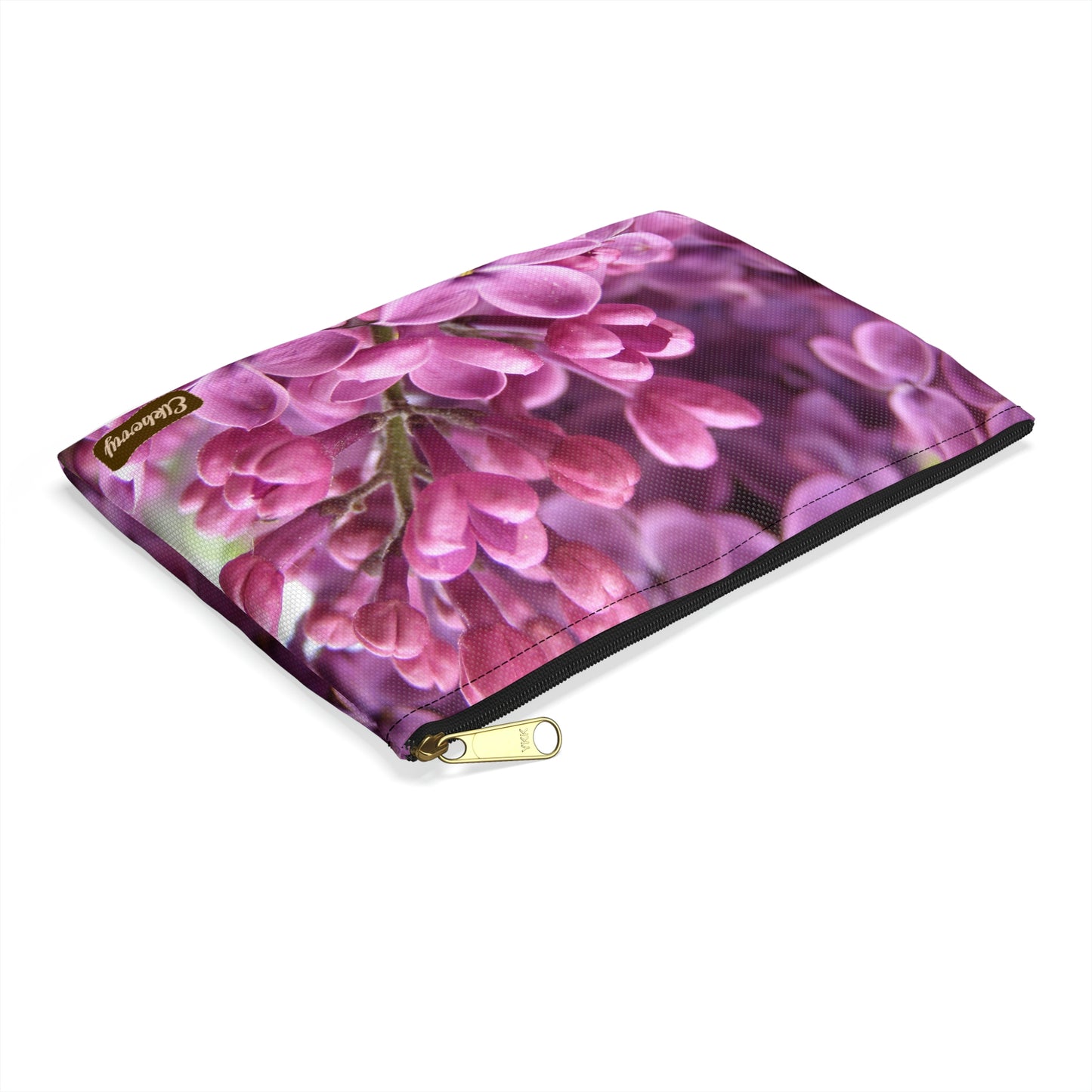 Flat Zipper Pouch - Lilacs in Bloom
