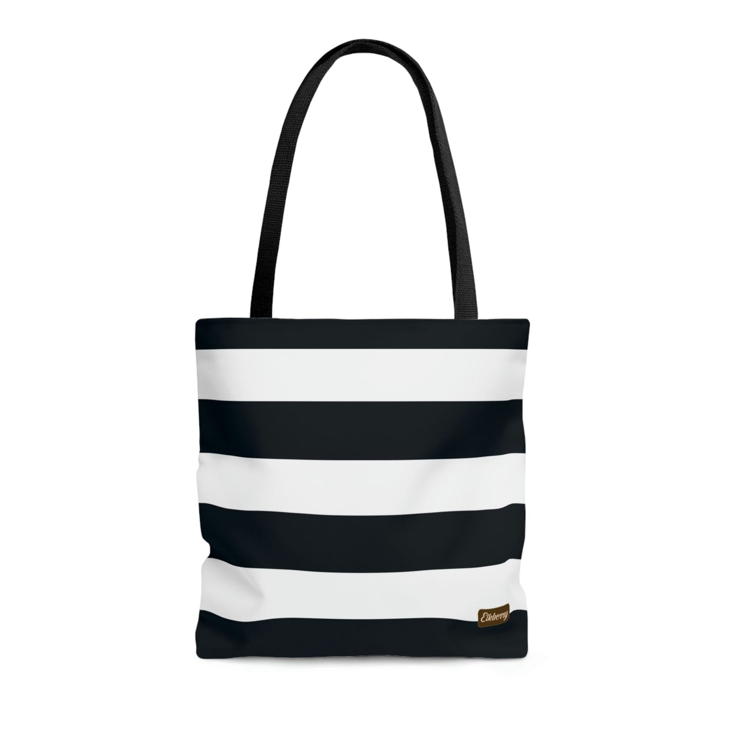 Lightweight Tote Bag - White/Navy Stripes