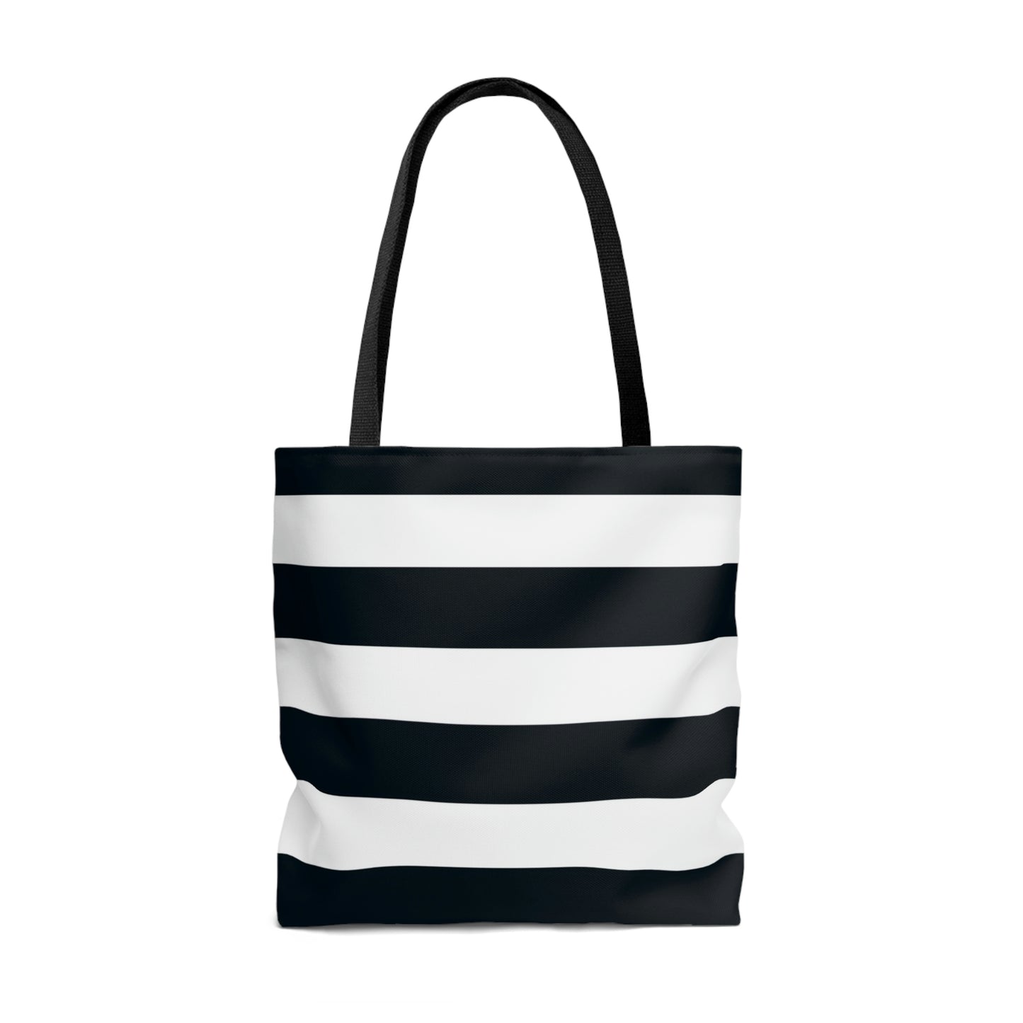 Lightweight Tote Bag - White/Navy Stripes