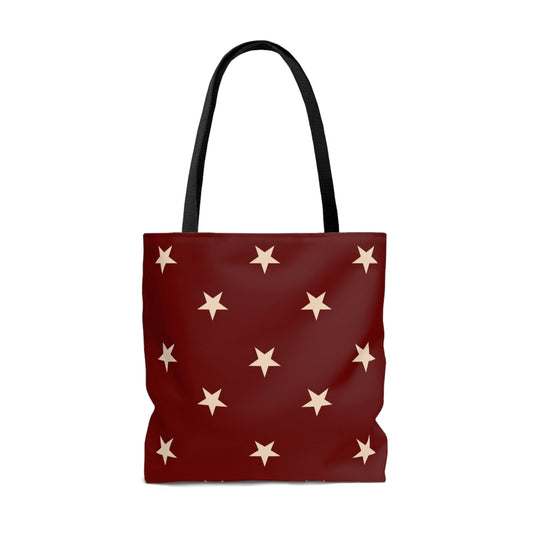 Lightweight Tote Bag - Stars in Berry
