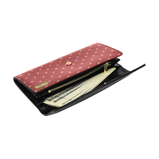Hearts - Pink & Red Flap Wallet