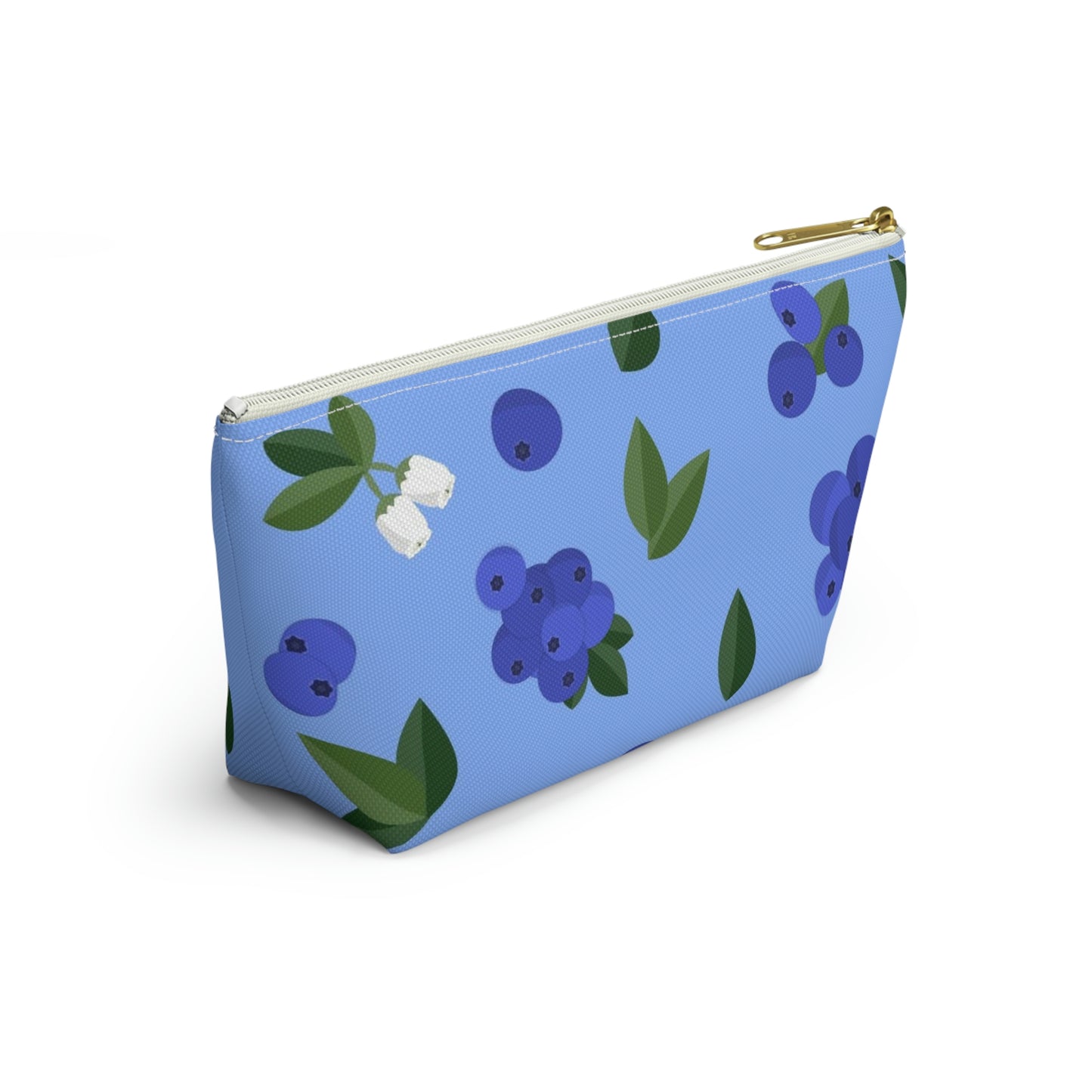 Big Bottom Zipper Pouch - Blueberries