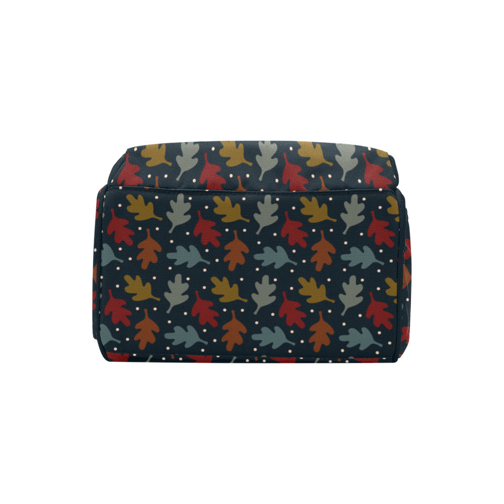 Fall Leaves - Navy Multi-Function Backpack