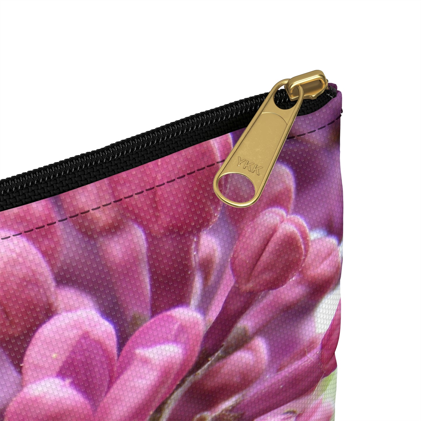 Flat Zipper Pouch - Lilacs in Bloom