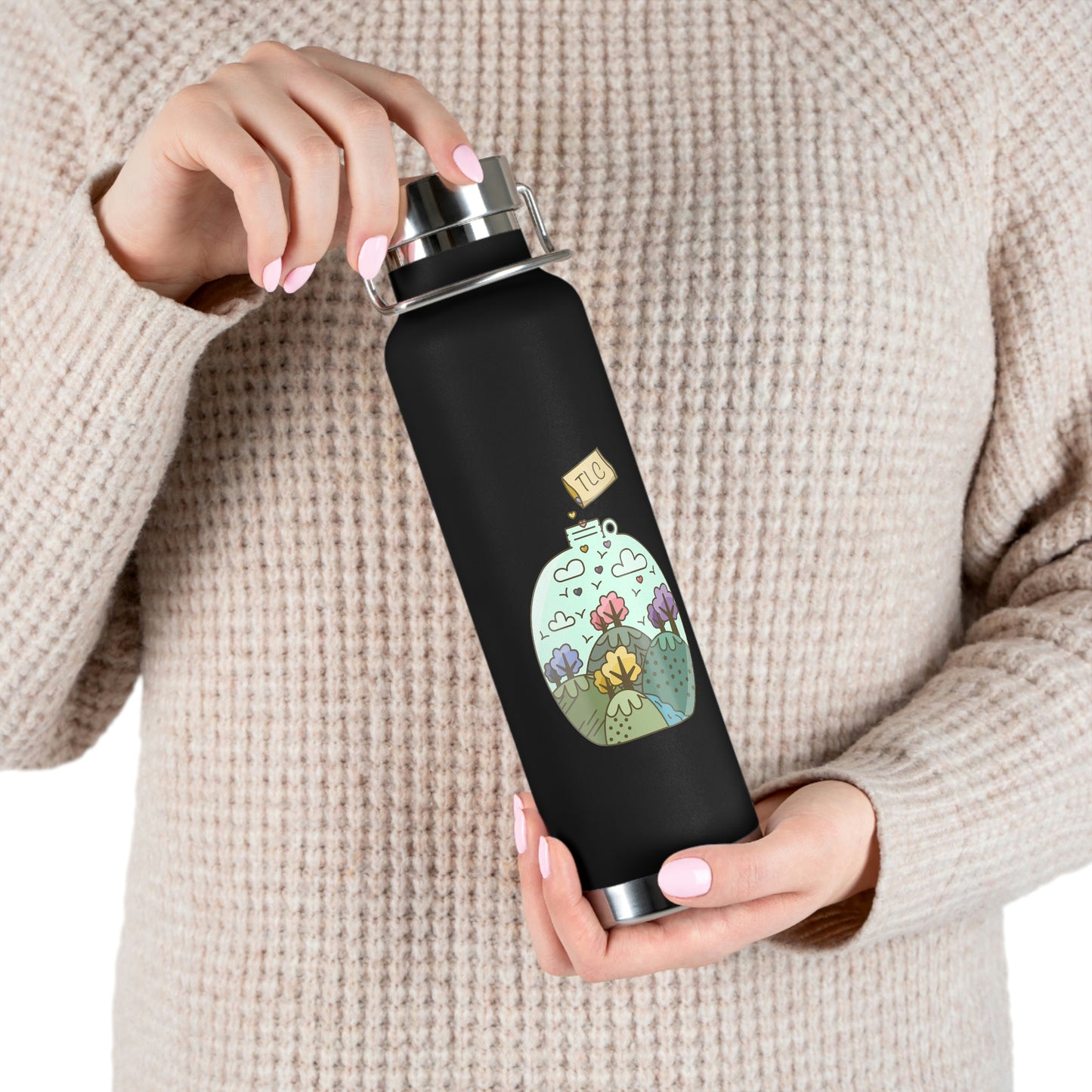 Take Care of Our Earth - Copper Vacuum Insulated Bottle, 22oz