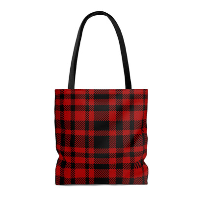 Lightweight Tote Bag - Red Buffalo Check, Red Plaid
