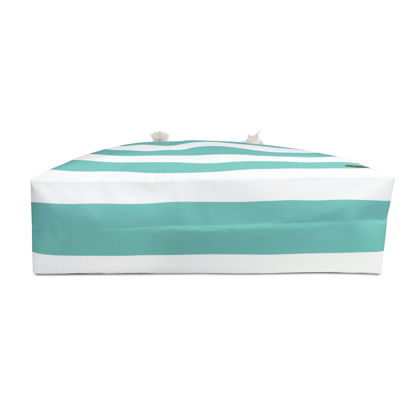 Weekender Tote Bag - Aqua/White Stripes