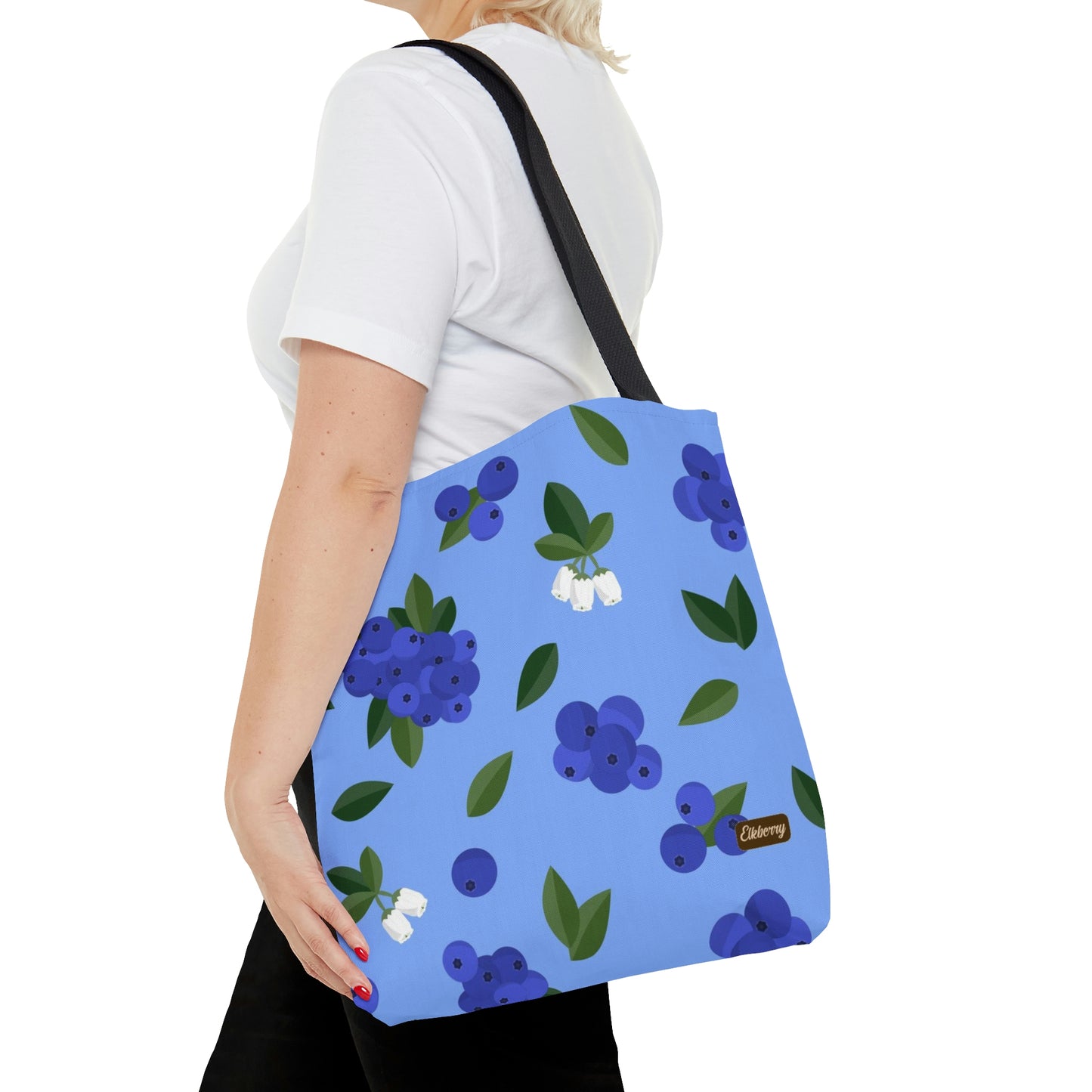Lightweight Tote Bag - Blueberries