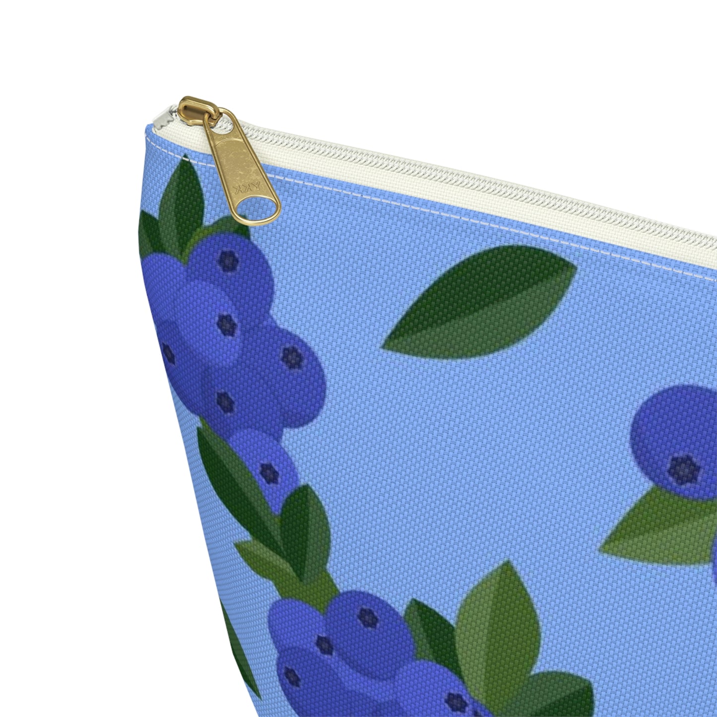 Big Bottom Zipper Pouch - Blueberries