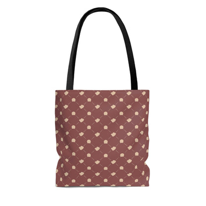 Lightweight Tote Bag - Cat & Dog in Dusty Rose