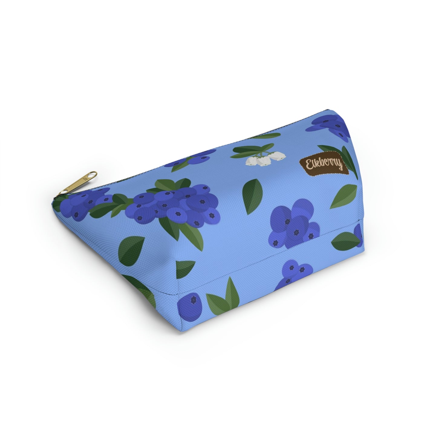Big Bottom Zipper Pouch - Blueberries