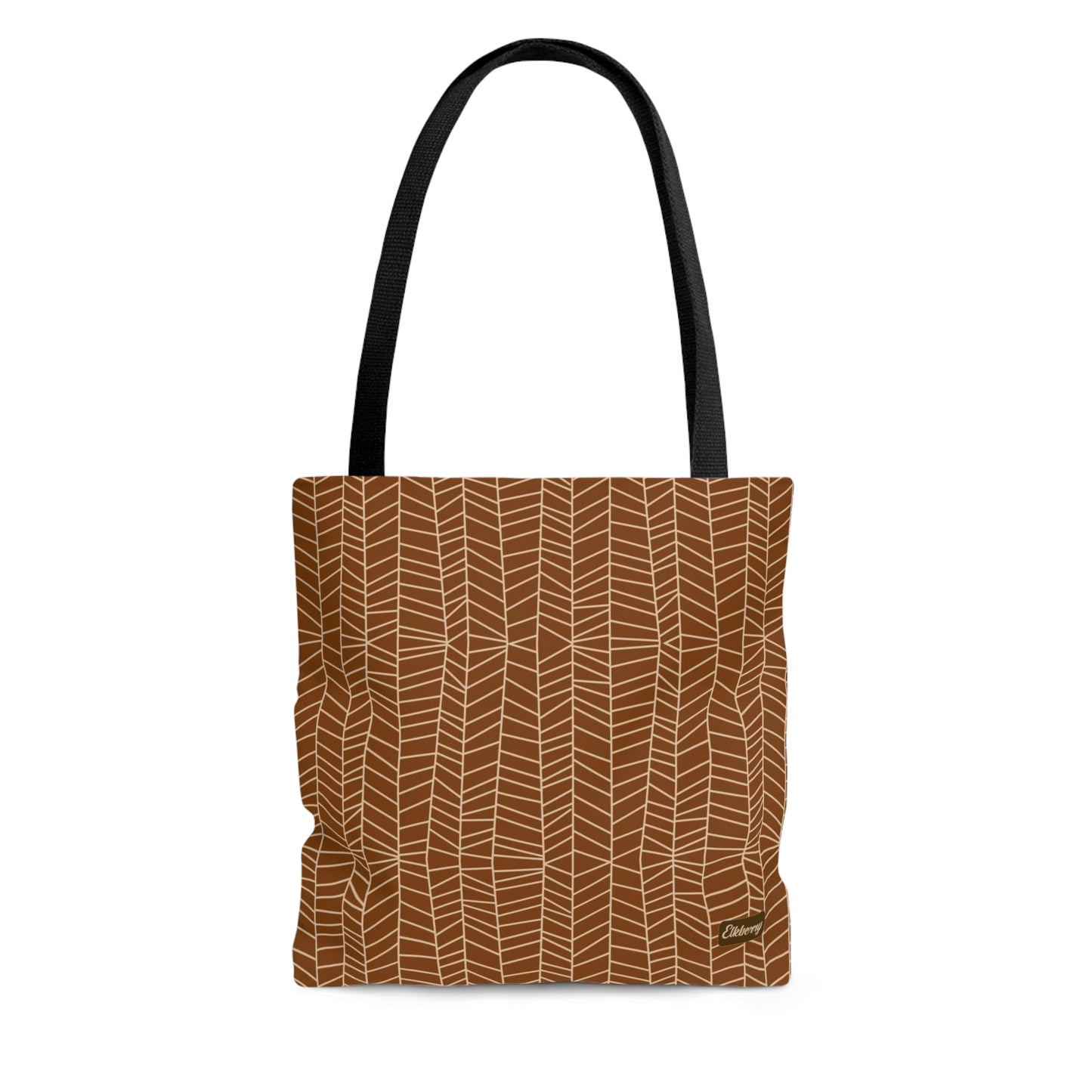 Lightweight Tote Bag - Herringbone in Pumpkin