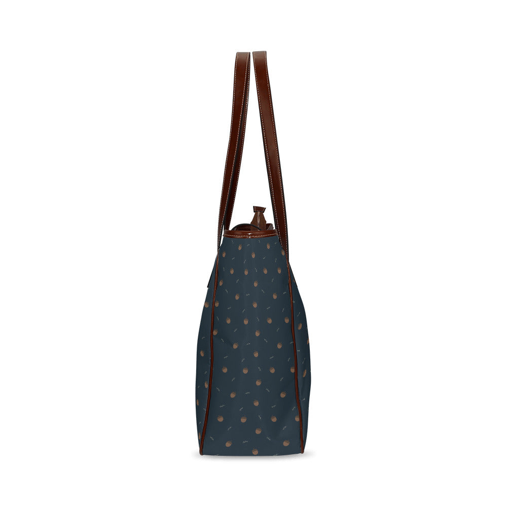 Acorns - Navy Classic Tote Handbag