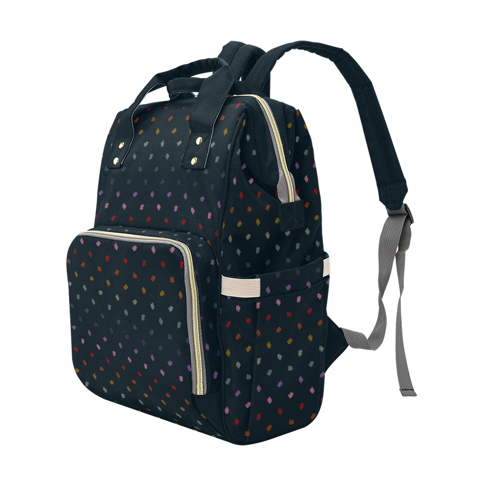Elkberry Rainbow - Navy Multi-Function Backpack