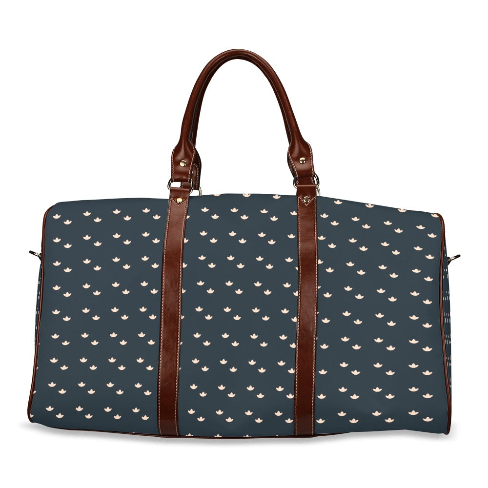 Lotus - Navy Waterproof Travel Bag (Small)
