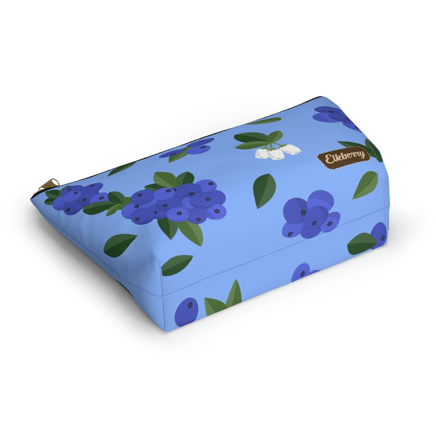 Big Bottom Zipper Pouch - Blueberries