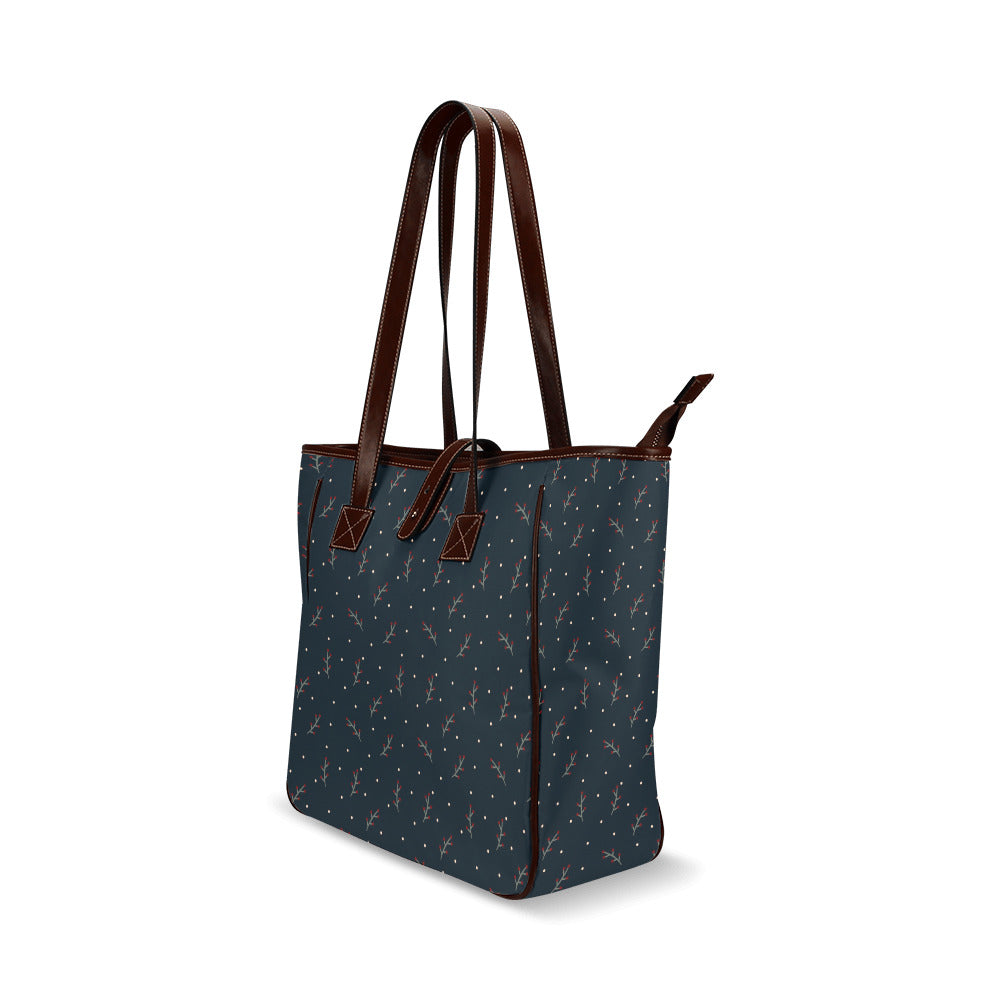 Berries - Navy Classic Tote Handbag