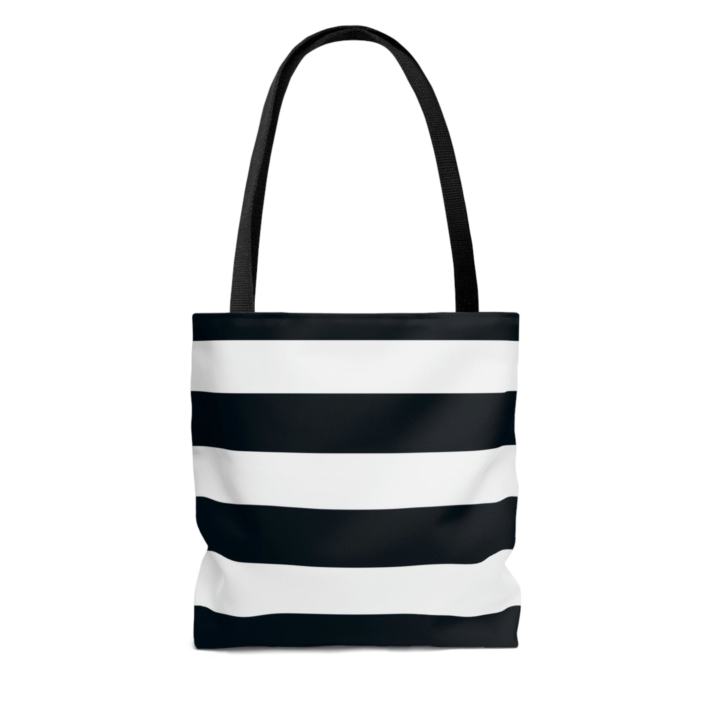 Lightweight Tote Bag - White/Navy Stripes