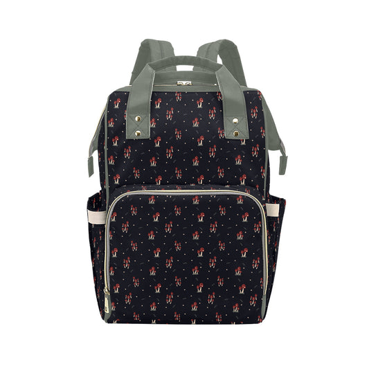 Mushroom Family - Sage Multi-Function Backpack