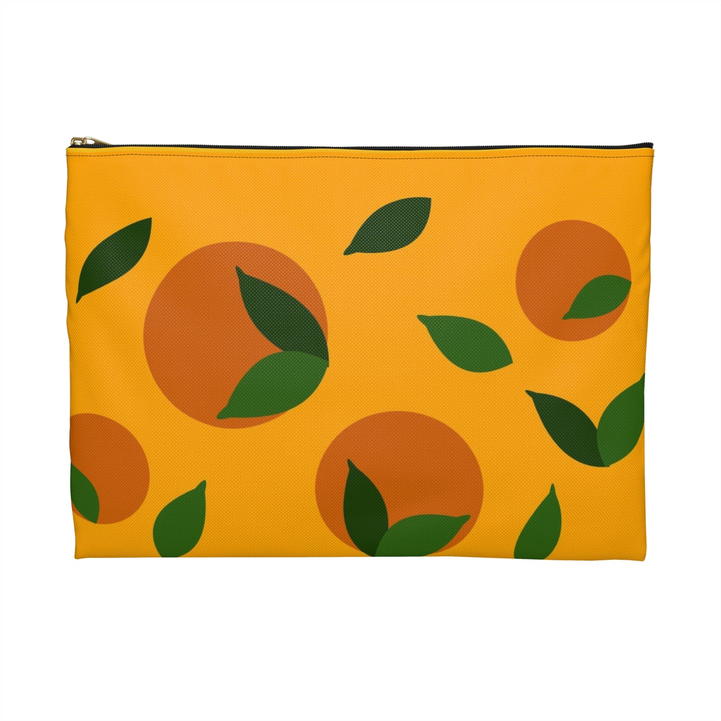 Flat Zipper Pouch - Oranges