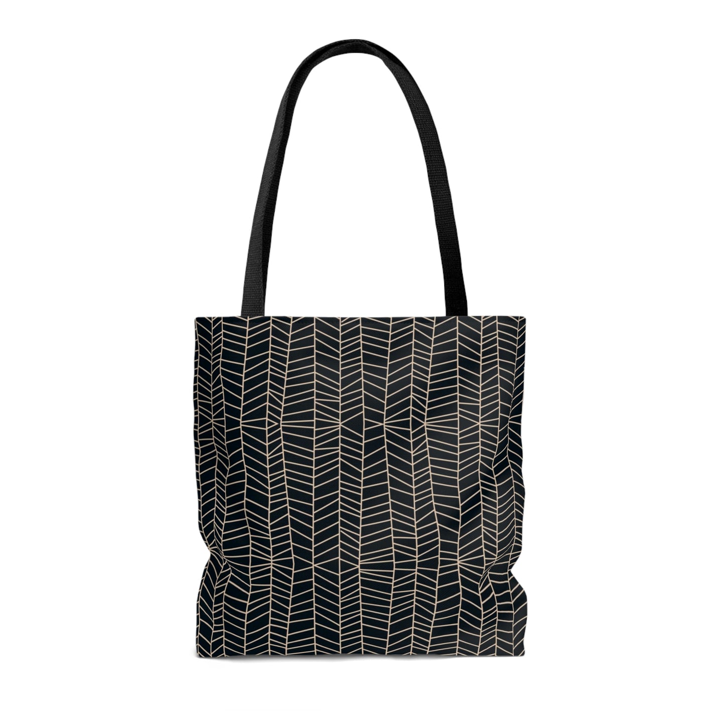 Lightweight Tote Bag - Herringbone in Navy