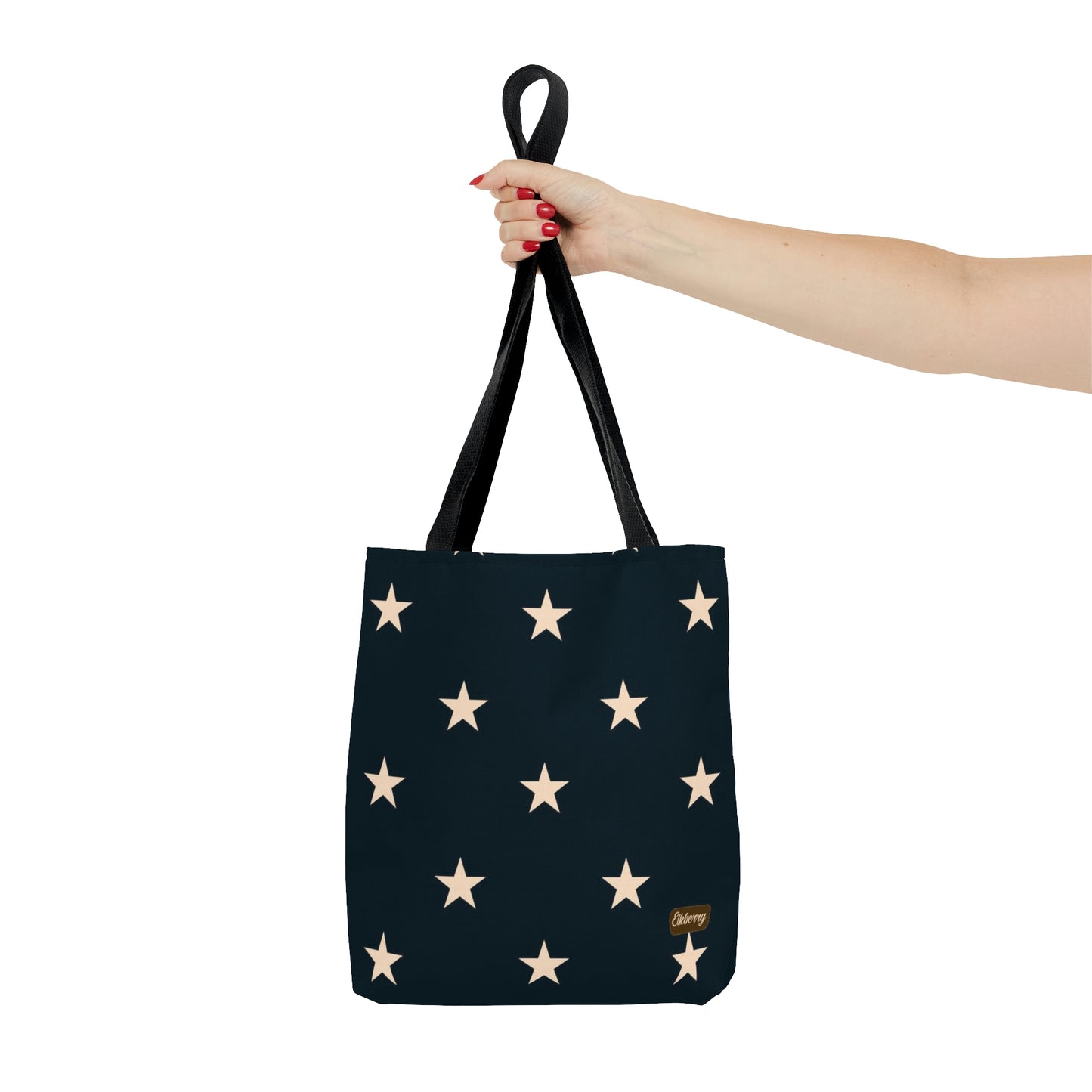 Lightweight Tote Bag - Stars on Navy