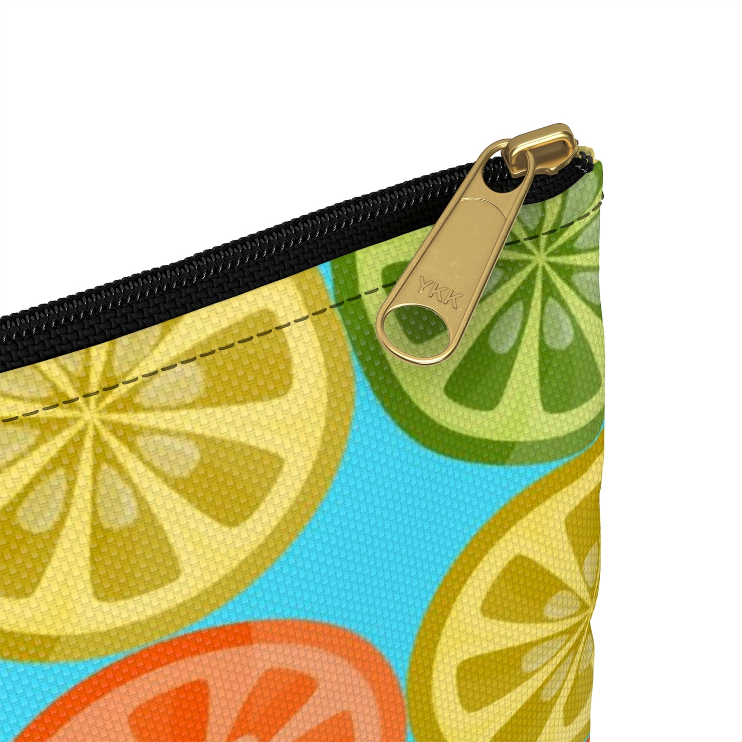 Flat Zipper Pouch - Citrus Slices