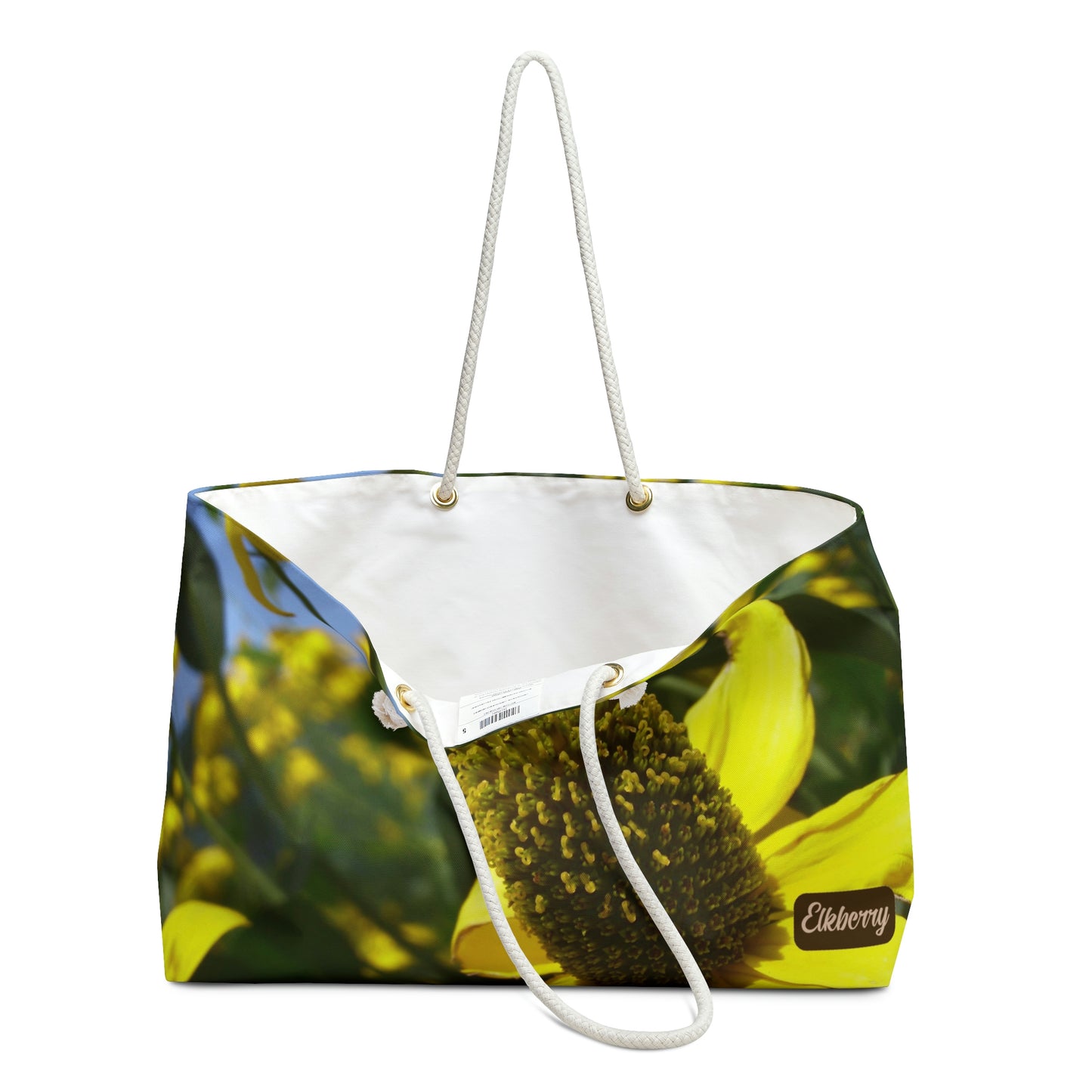 Weekender Tote Bag - Bee on Yellow Coneflower